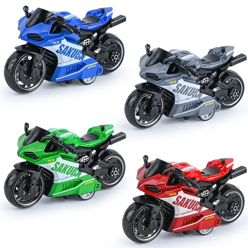 2023 New Arrival Children Toys  For Simulation MOTO  Model Toys Metal Alloy  Friction Toy Vehicles.