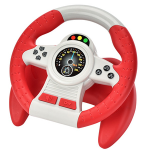 Hot Selling Steering Wheel Learning Toys 360 Degree Rotation Driving Sound Version Racing Game Toy For Kids.