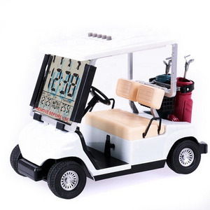 Golf pen and pen holder accessories golf cart mini trolley novelty collector with clock