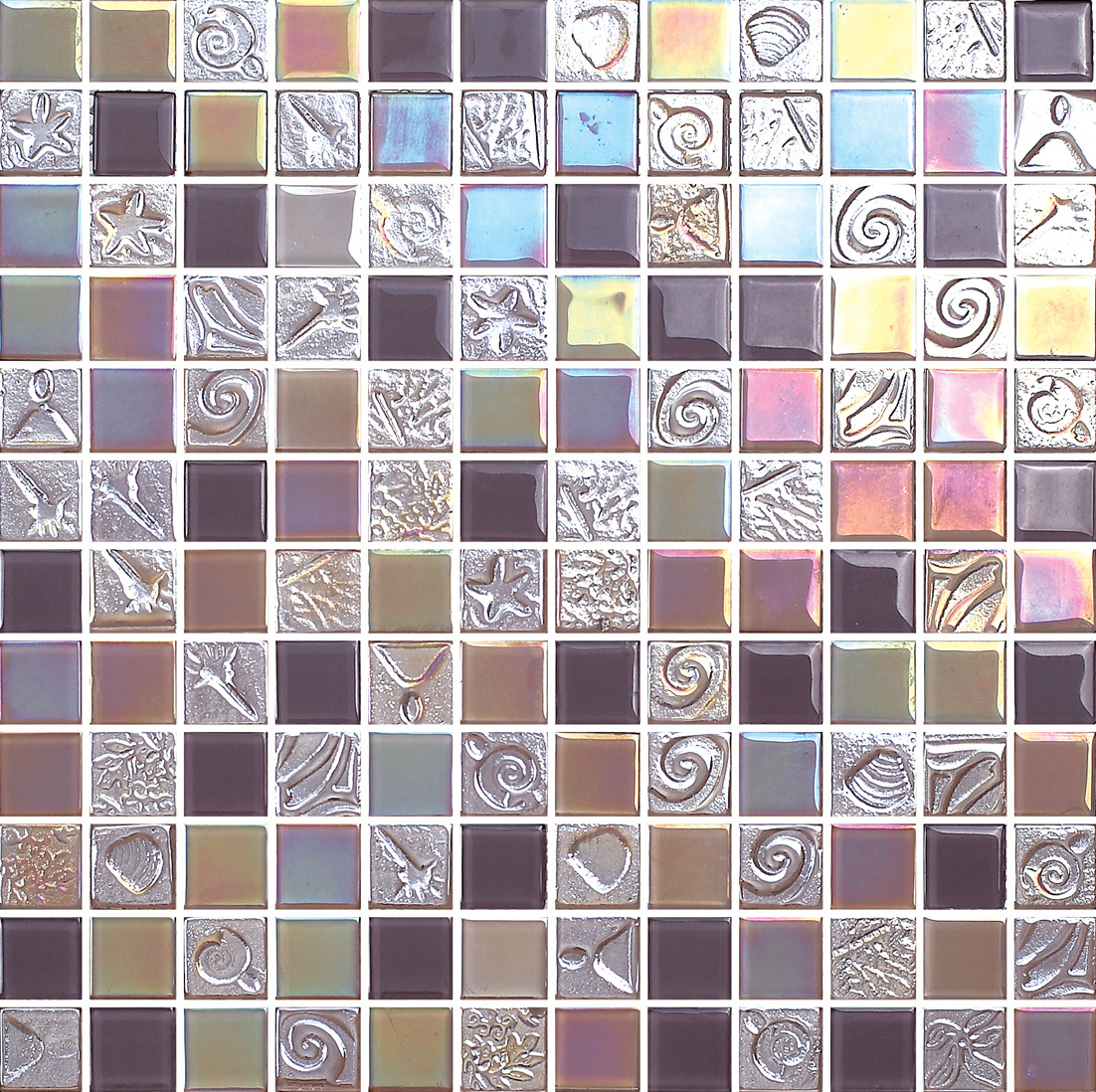 Glitter self adhesive mosaic tile mesh  crystal glass mosaic tile