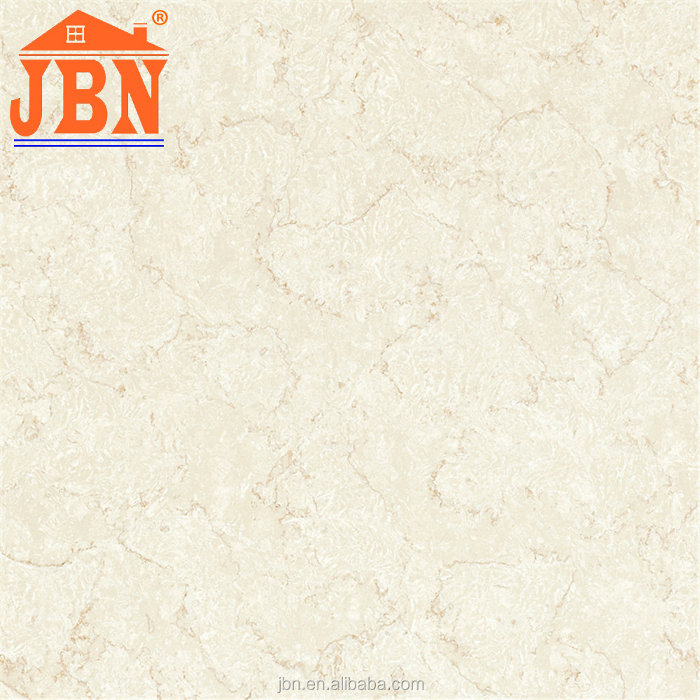 Foshan 600x600  golden line marble Beige Double loading floor porcelain tile Polished Porcelain tile