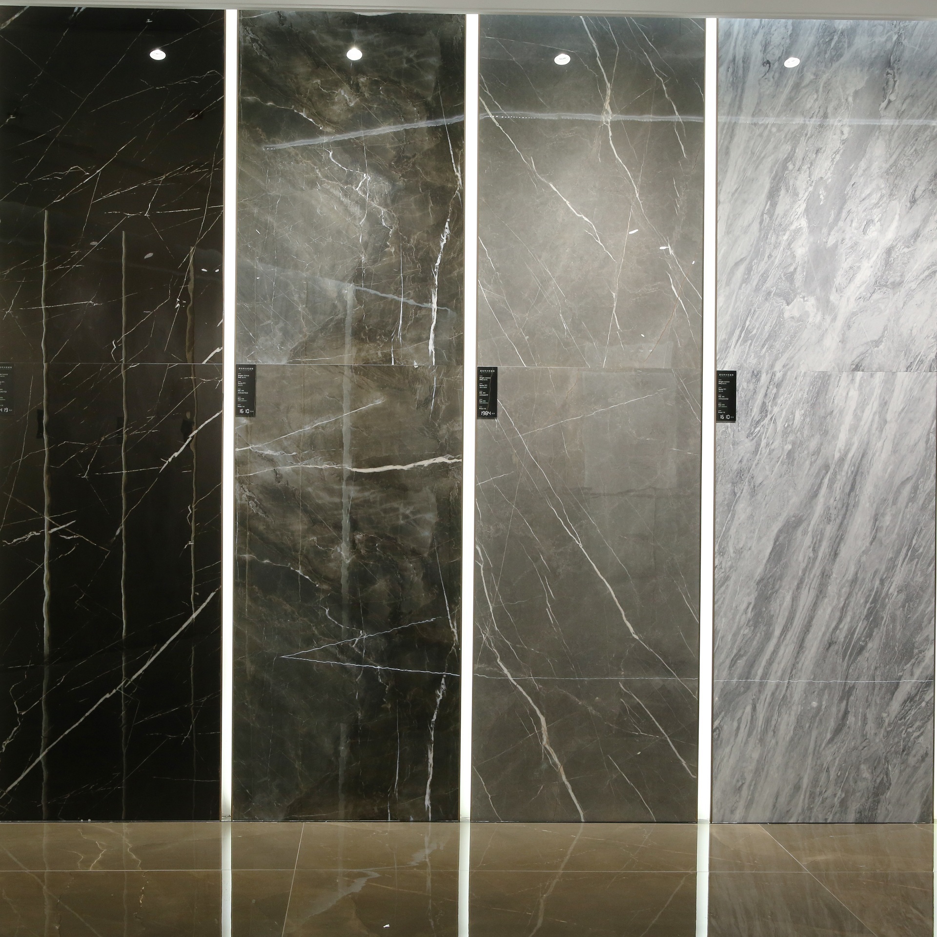 900x1800mm Glazed Ceramic Grey Marble Full-Polished Big Size Porcelain Floor Tile for Interior Wall Modern Design