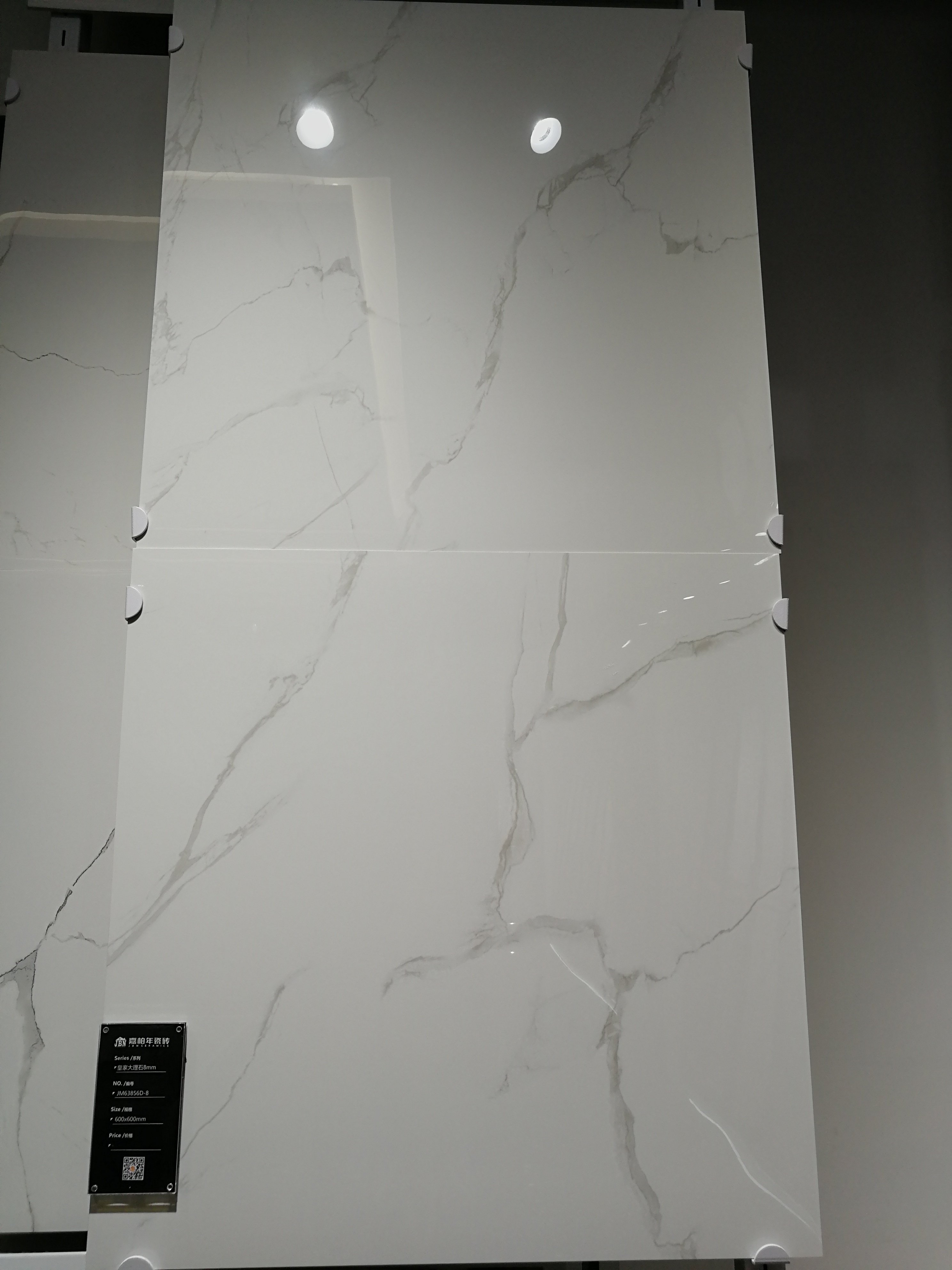 Glossy Carrara White porcelanato wall tiles porcelain floor tiles 60x60