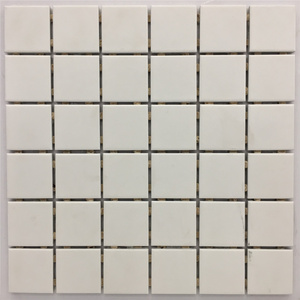 ivory 48x48 white back-splash peel and stick indoor ceramic wall mosaic tile