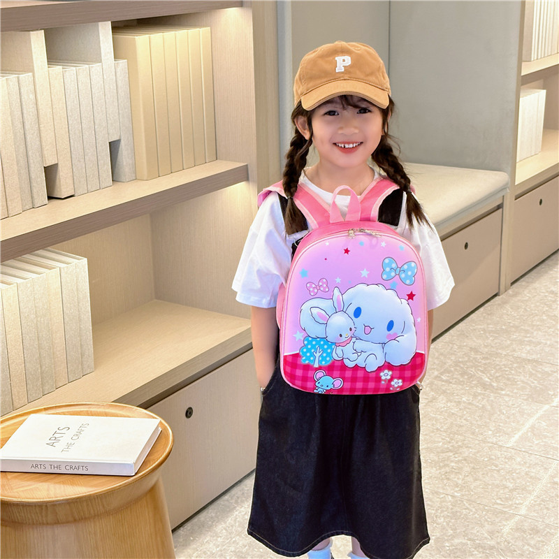 Wholesale Cartoon Cute Cartoon Kuromi Kitty 3D Hard Shell Kid's School bag Kindergarten Backpack