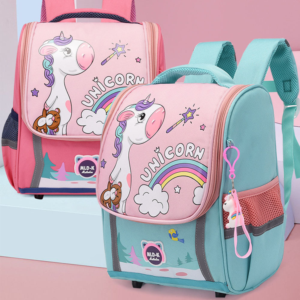 Canvas Large Capacity Fashion Space Backpack Anti Splashing Backpack Cartoon Printing Bag Kids Backpack School