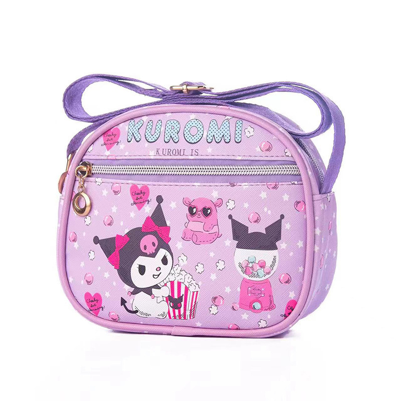 Waterproof Mini Storage Bag Cartoon Cute Kids Shoulder Bag Pink Melody KT Cat Blue Big Eared Dog Crossbody Backpack