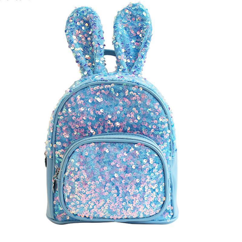 Children Sequins Design Student Suitable School Teenager Rabbit Theme Bags Backpack for Boys and Girls Book Bag