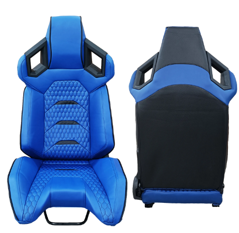 JBR 1085 Blue Interior Accessories Luxury Leather Bucket Adjustable Sport Vehicle Racing Car Seats