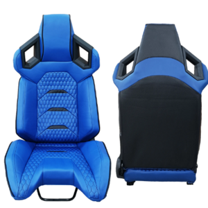 JBR 1085 Blue Interior Accessories Luxury Leather Bucket Adjustable Sport Vehicle Racing Car Seats