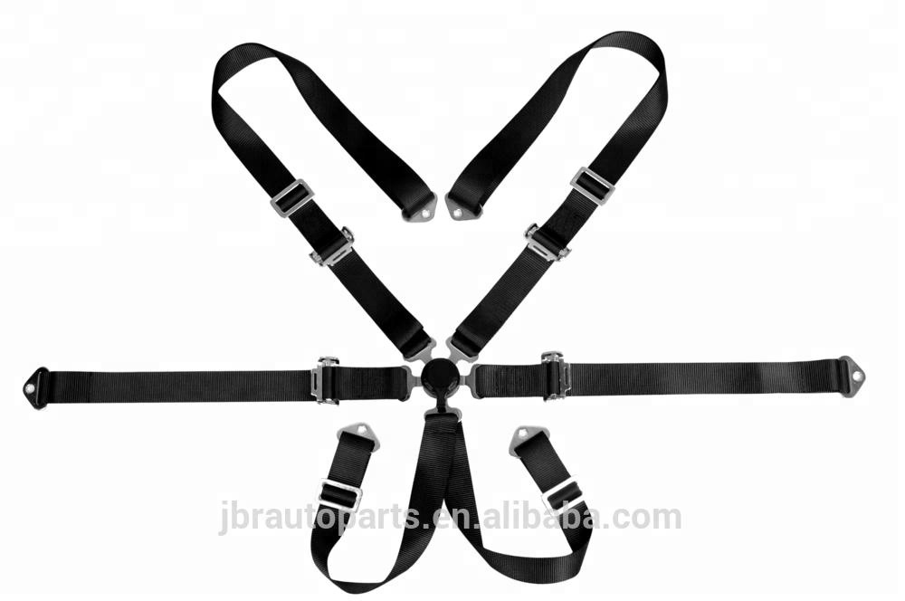 JBR 4004 2 inch 6 Point Custom LOGO racing harness safety belt car seat belt buckle