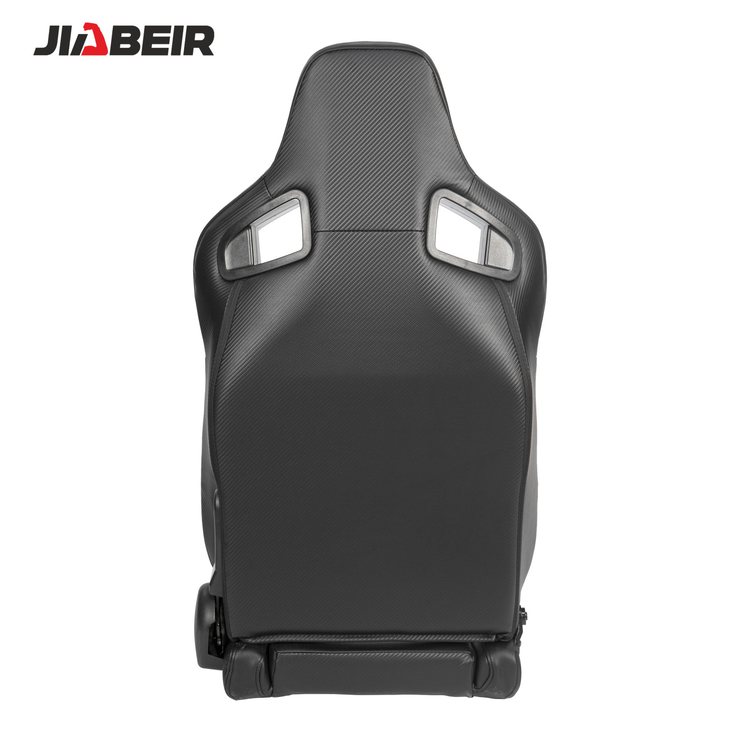 JBR1039 Universal Black PU Leather with Sliders Sport Bucket Racing Car Seat