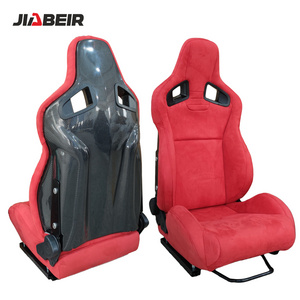 JBR9001 Recline Red Suede Carbon Fiber Racing Car Seats