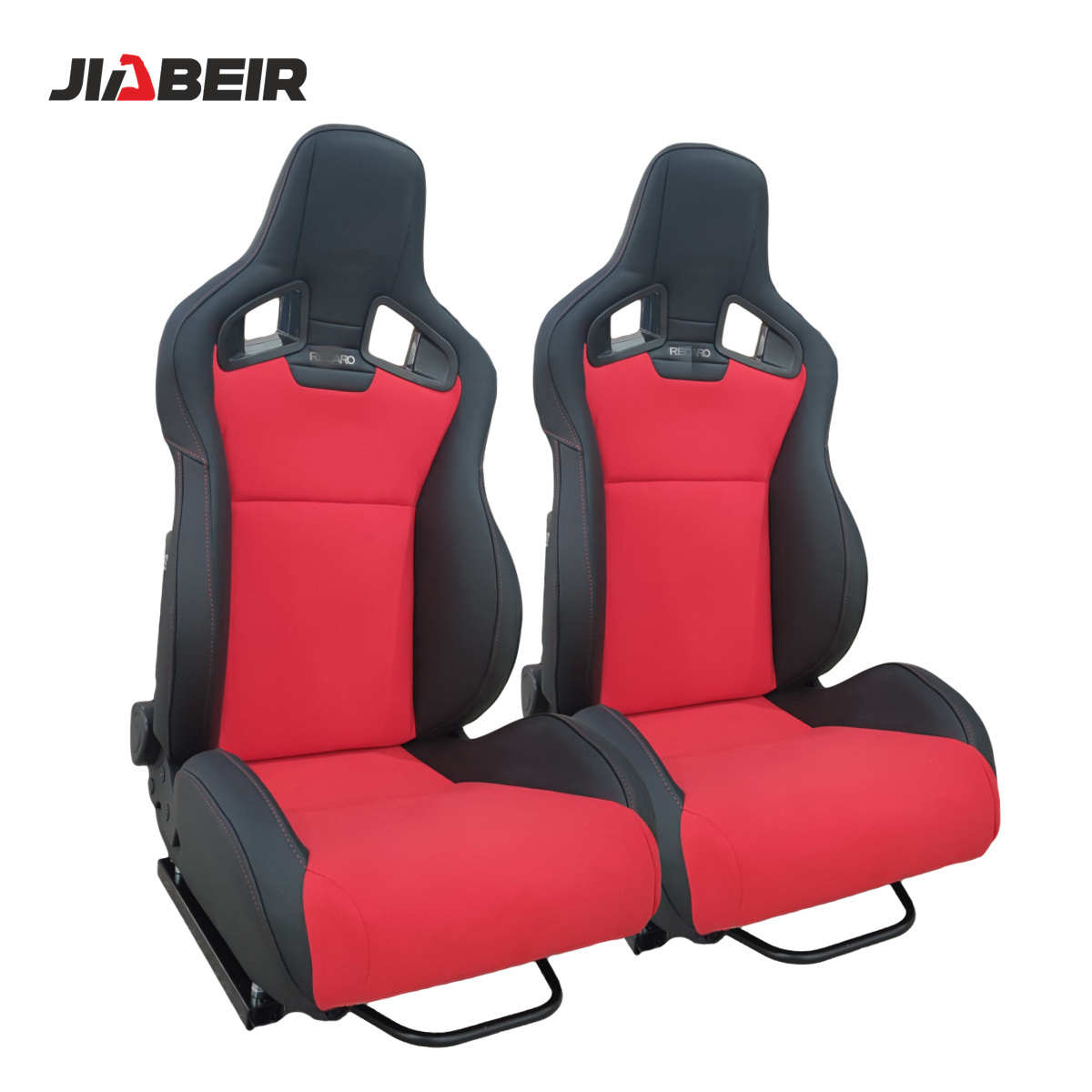 JBR1039R Universal Slider Black One Pair Carbon Fiberglass Back Racing Bucket Seat