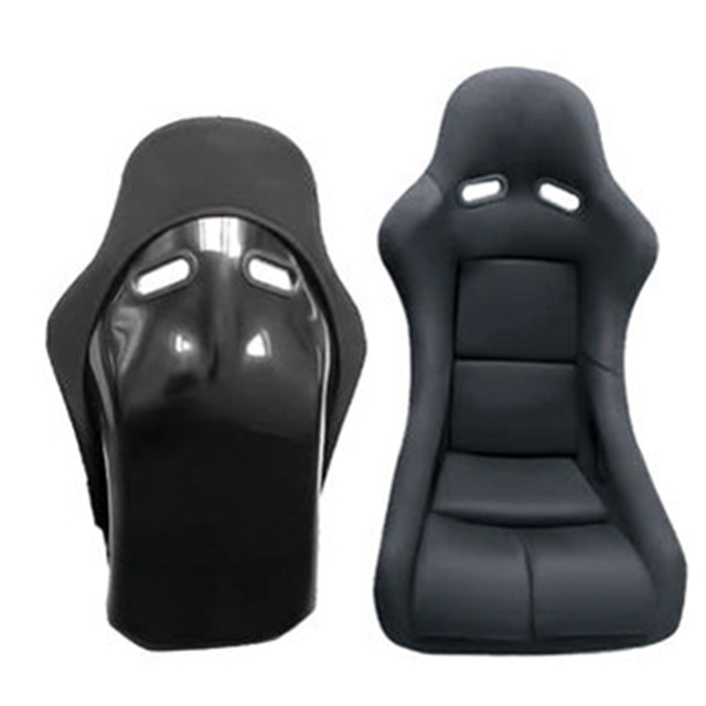 JBR 1022BB Fiber Glass Black Bucket Universal Automobile Use Racing Car Seat