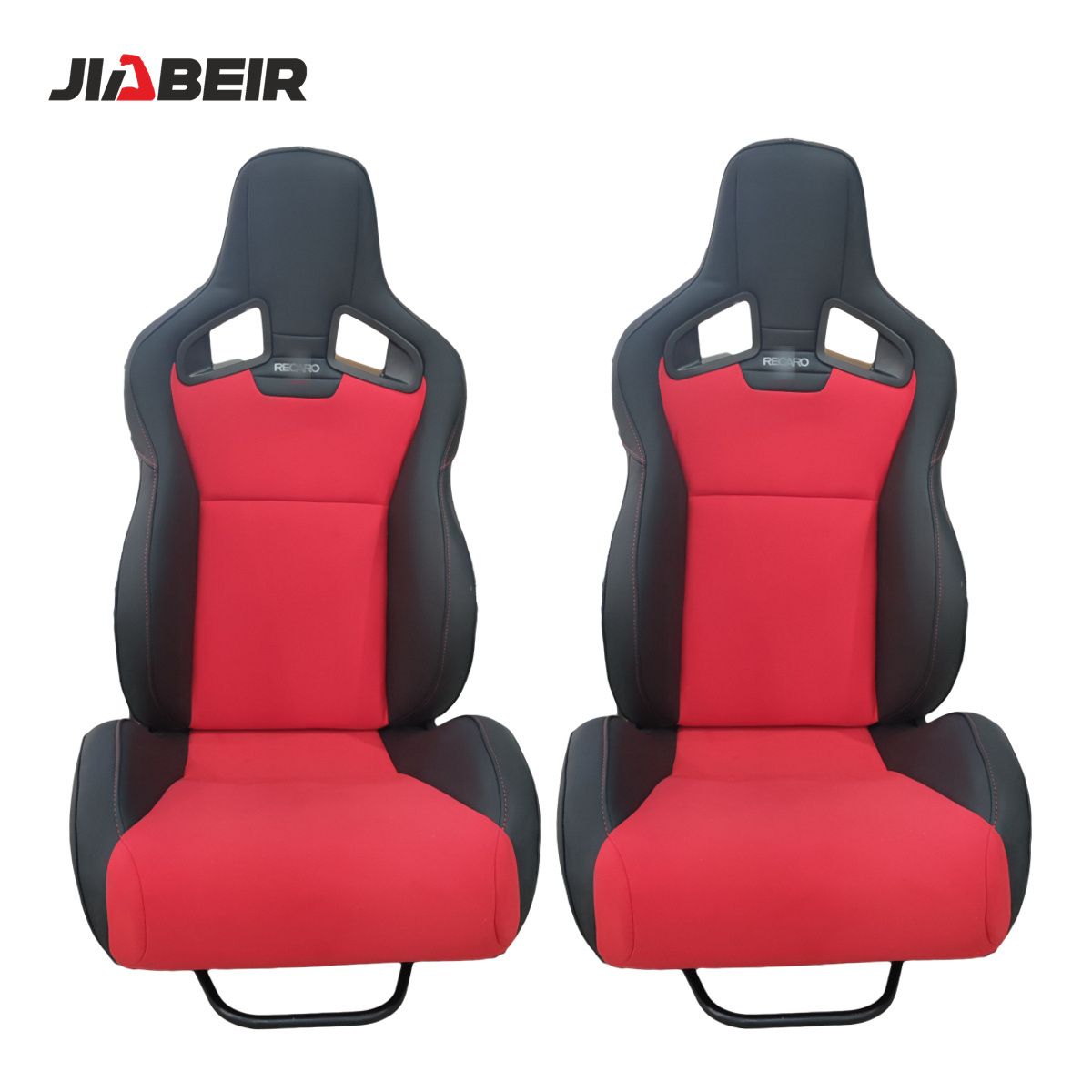 JBR1039R Universal Slider Black One Pair Carbon Fiberglass Back Racing Bucket Seat