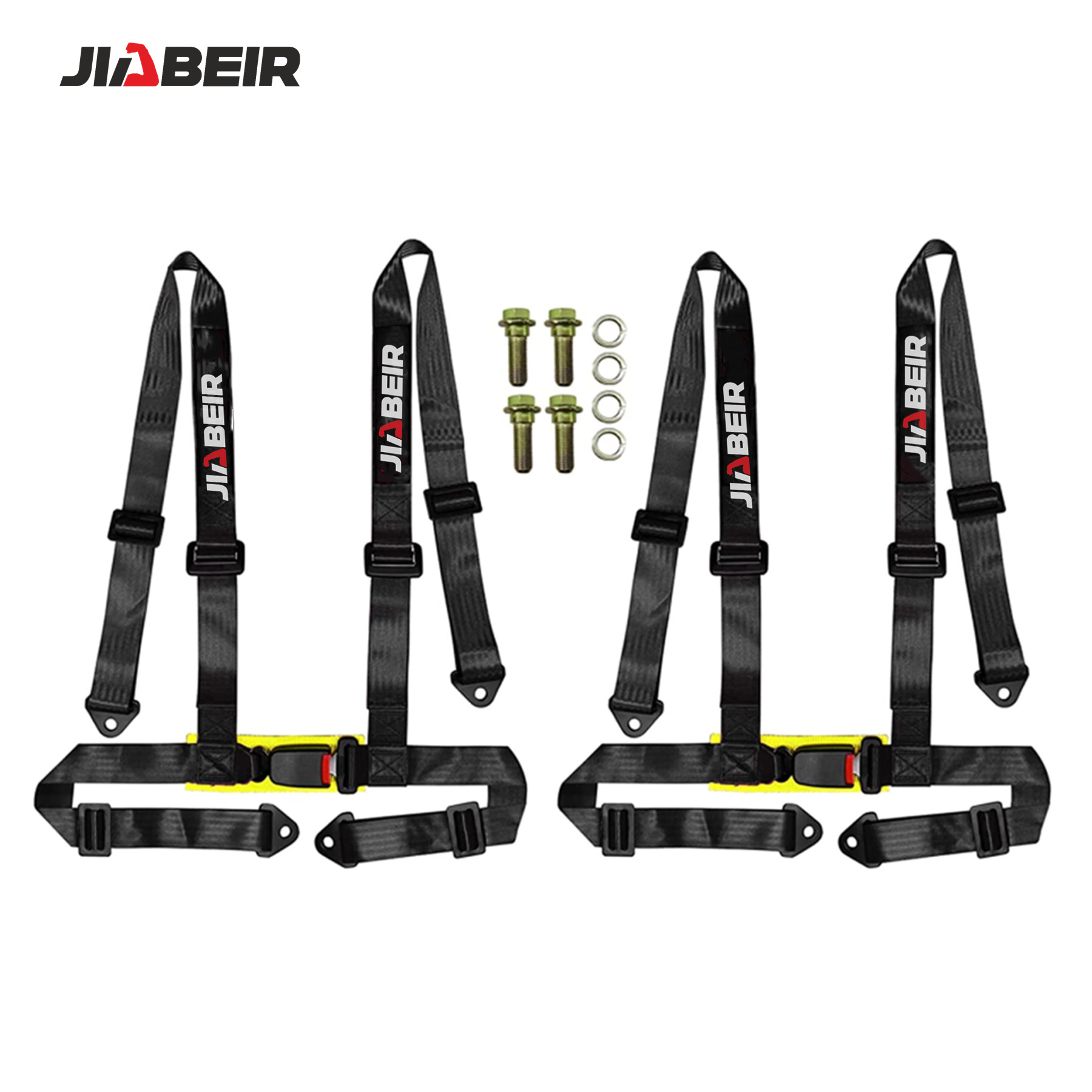 JBR4001-2 4 point 3 inches Custom LOGO Racing Harness Seatbelt