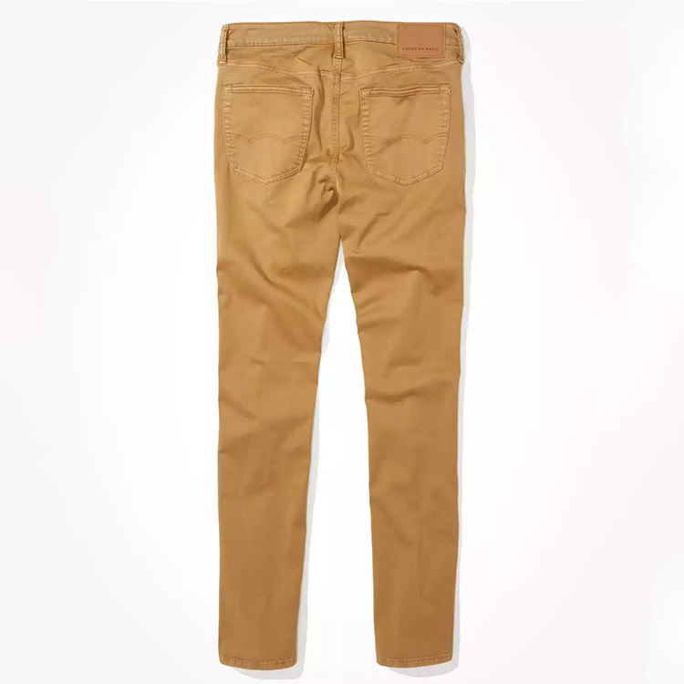 Comfort carpenter khaki 4-way elastic denim trouser pants summer jeans for men