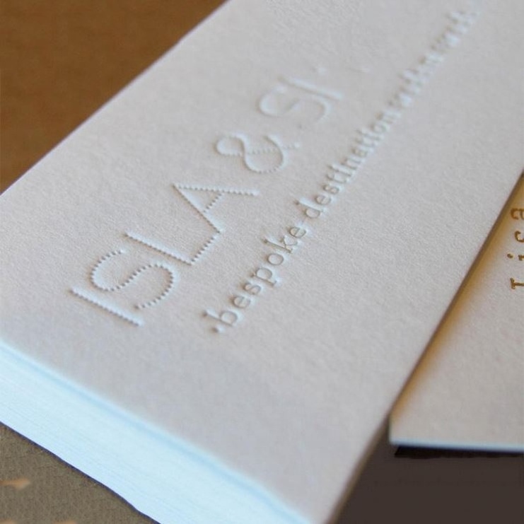 Custom Design Letterpress Calling Cards, Paper Printing Oem Gold Foil Business Card