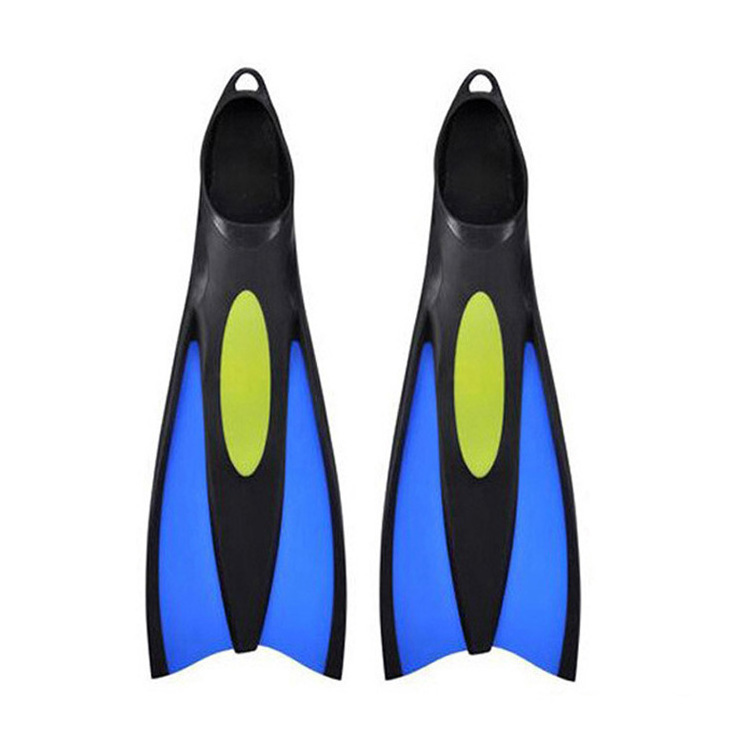 Full foot different size scuba diving fins for snorkeling