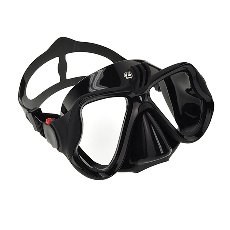 180 Wide View Camera Mount Scuba Diving Mask With Silicone Strap