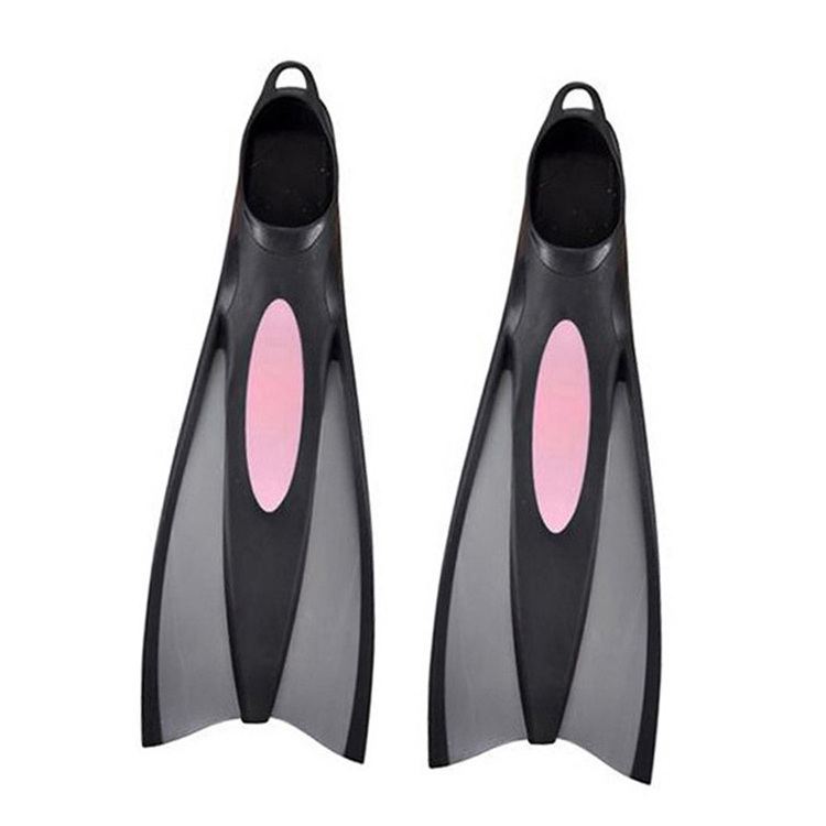 Full foot different size scuba diving fins for snorkeling