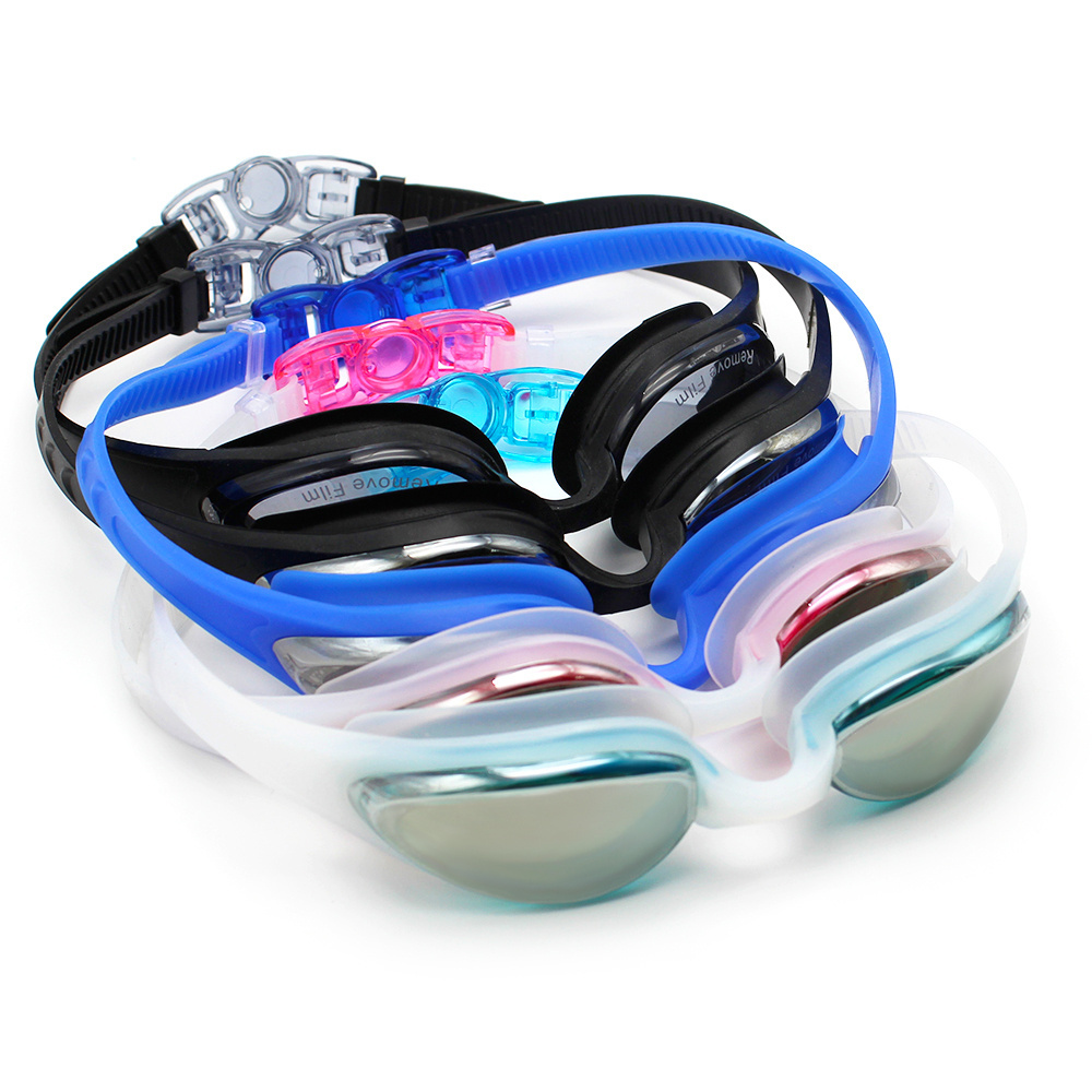 Hot Sell Womens Men Mirrored Swimming Racing Goggles Anti-fog Eye Protection Adults Swim Goggles