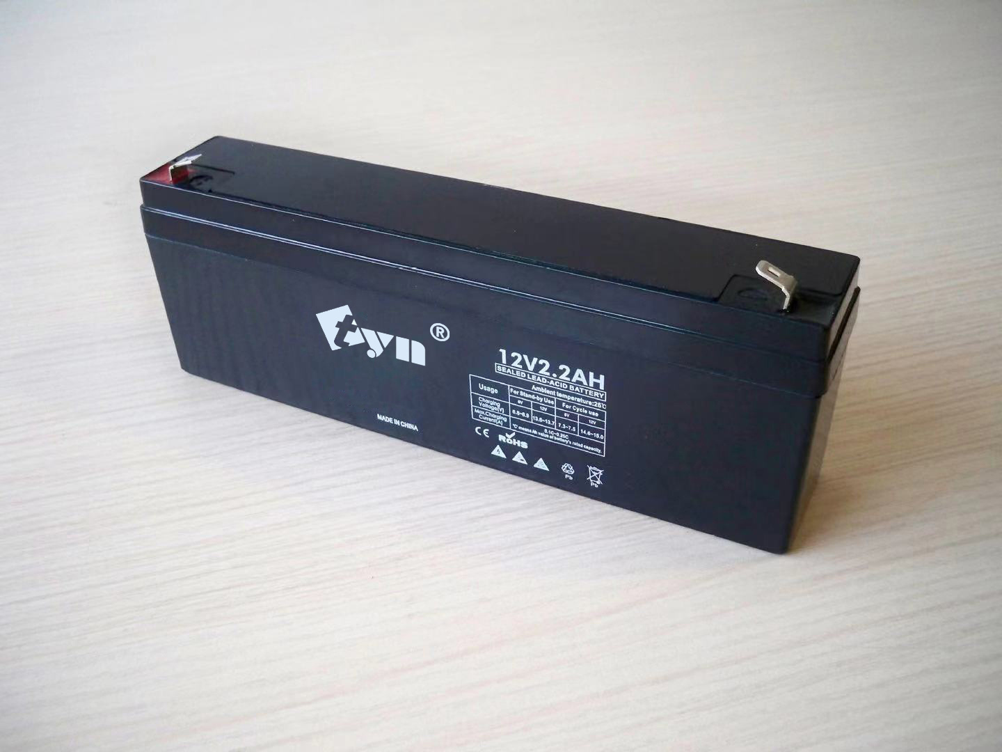 lead acid vrla battery 12v2.2ah 12v1.3ah for alarm system and door entry