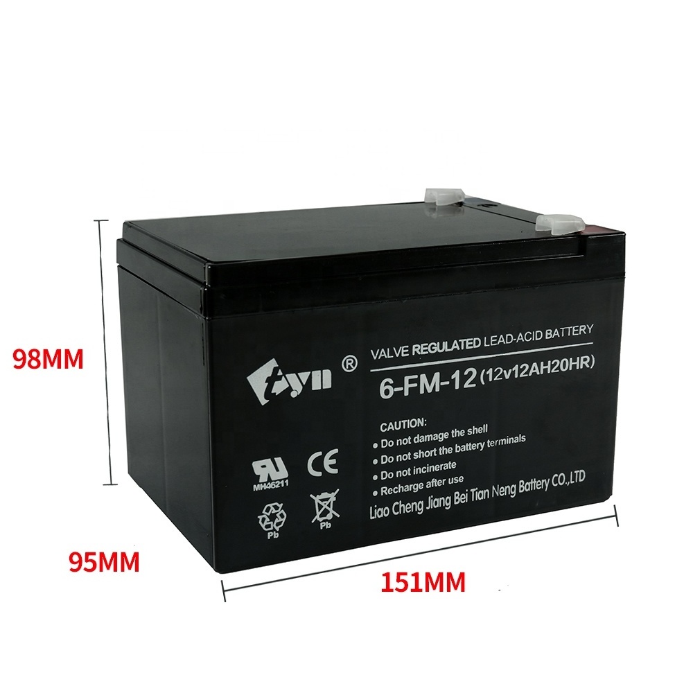 12v12ah 20hr battery rechargeable 12v14ah  12v17ah ups  battery for elevator solar emergency fire led lighting