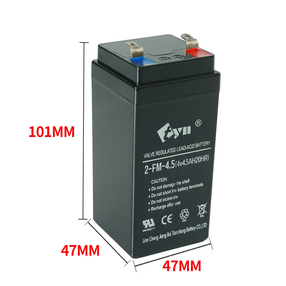 4v4ah 4v4.5ah 4v2ah ups bettery 6v 12v4.5ah sealed lead acid battery for Scale/ led lights /mini fan