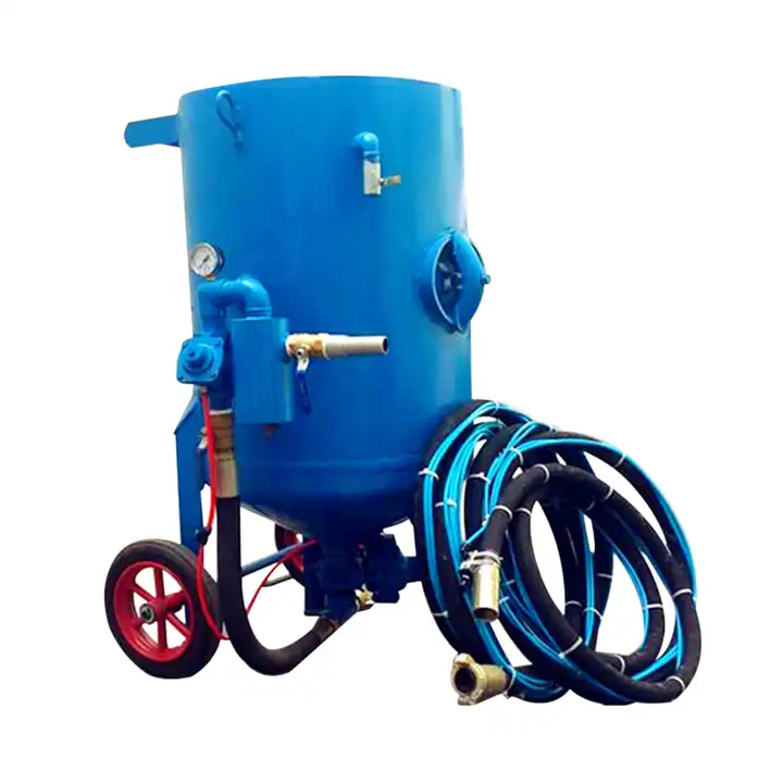 Latest Design Reasonable Price Portable Dustless Water Wet Sand Blasting Machine,Sand Blaster Pot With Mobile Wheel