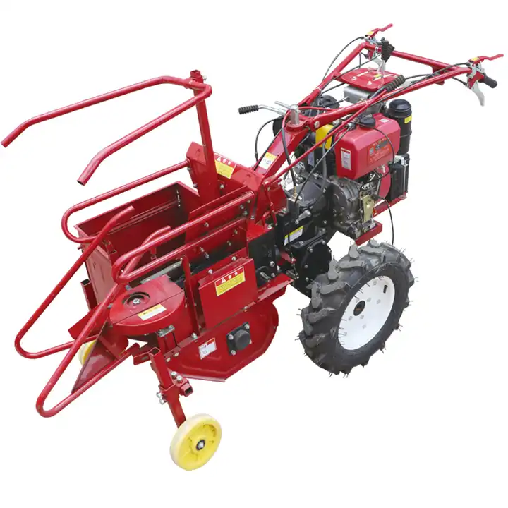 Top Quality And Good Price Small Agriculture Machine Corn Picker Mini Walking Tractor Single Row Maize Harvesting Machine