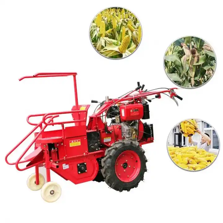 Best Price China Manufacture Quality Small Corn Harvester Household Diesel Manual Single Row Ridge New Harvest