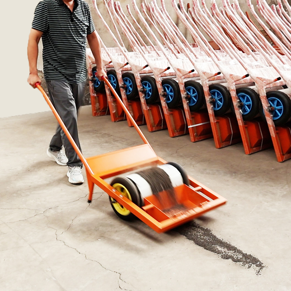 Magnetic Pickup Floor Sweeper Metal Recovery Machine Magnetic Road Sweeper with Wheel