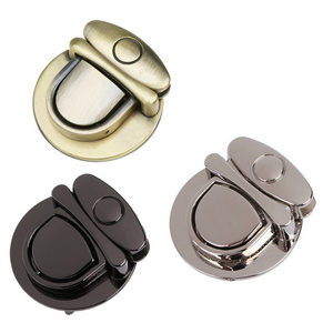 Small MOQ Metal Turn Locks for Bags DIY Fashion Twist Lock for Handbag Fittings