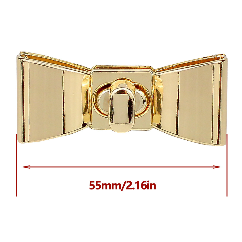 Fashion Handbag Fitting Accessories Alloy Turn Twist Lock for Leather Bags Hardware