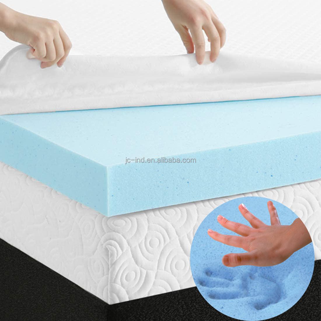 2inch 3inch 4inch Customized Size Memory Foam Mattress Topper Bed Topper Gel Memory Foam Topper