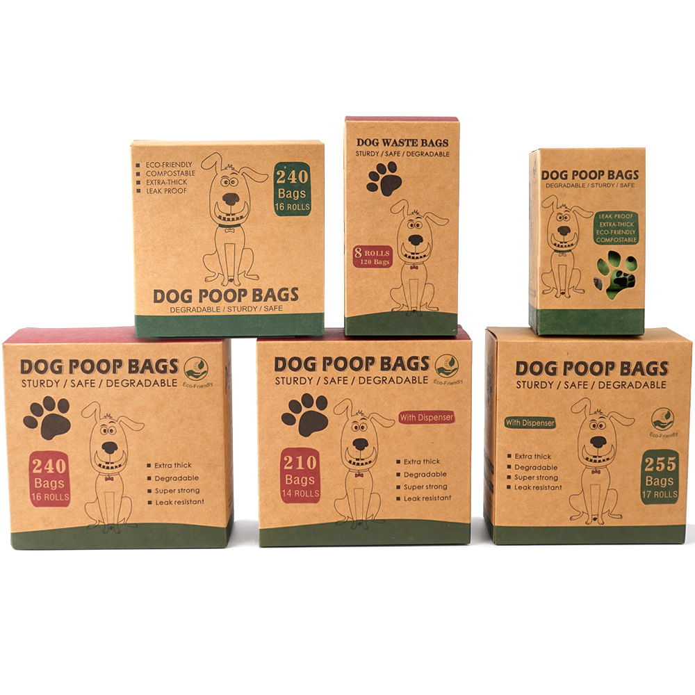 Wholesale Pet Poop Bag Dispenser Biodegradable Thick Leak Proof Pet Dog Poop Bags