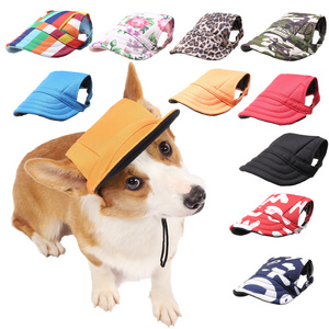 Dog Hats Visor Outdoor Sun Bonnet Hat Pet Accessories Baseball Hat Dog Caps Print Small Puppy Summer Hair Accessories JC 1000pcs