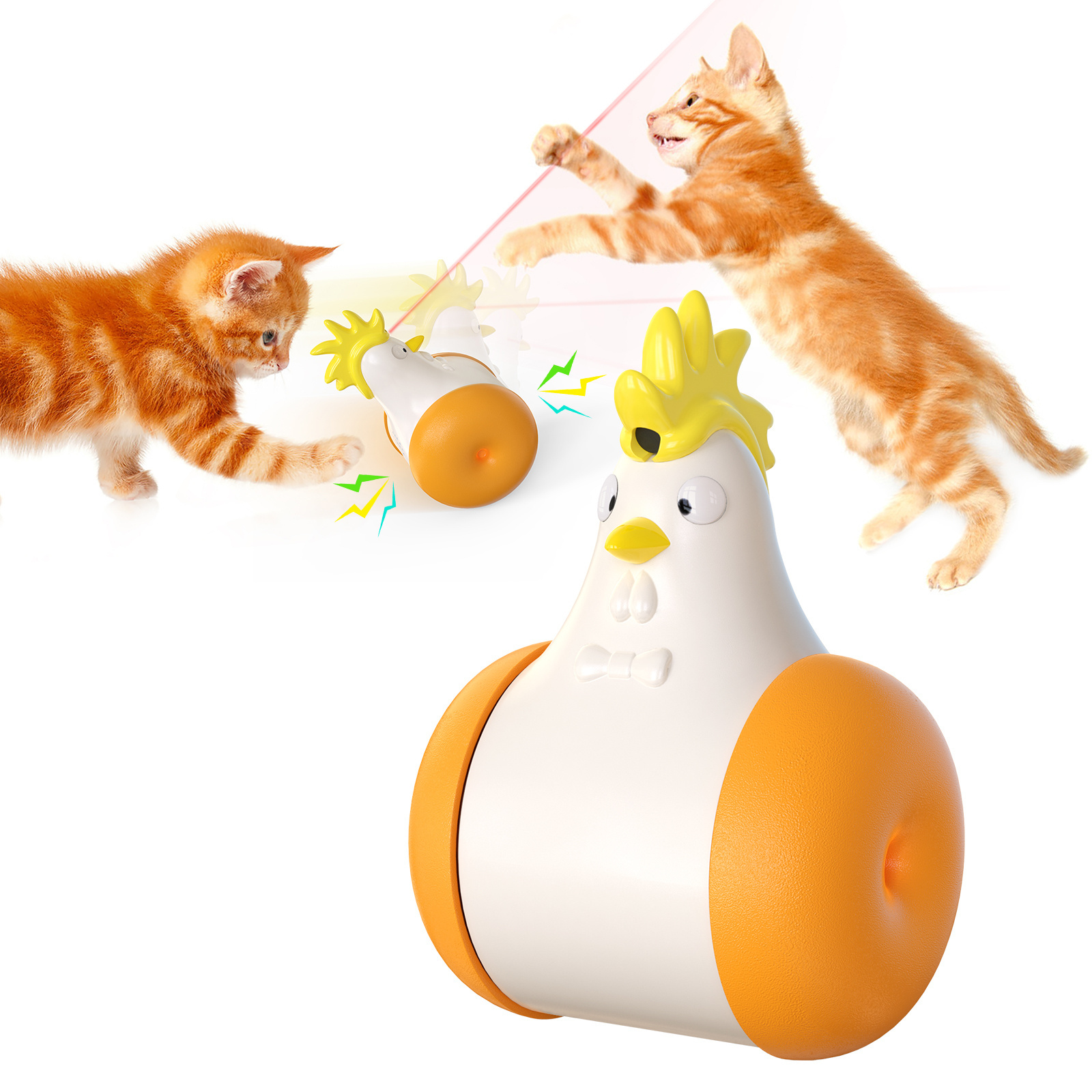 Sounding USB Charging Infrared Laser Pet Tumbler Funny Cat Ball Funny Cat Stick Cat Toy