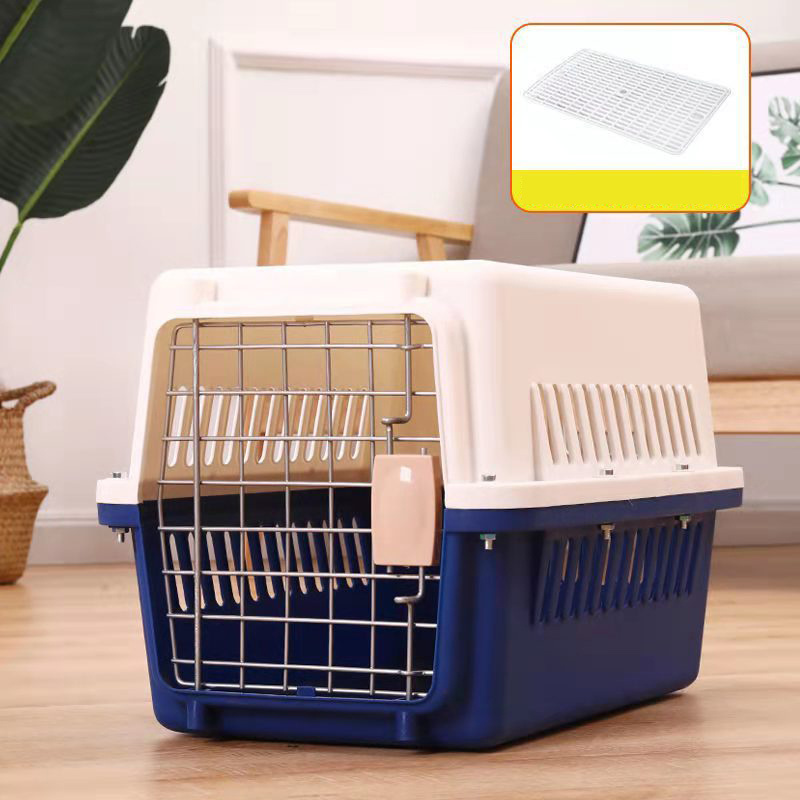 Hot Selling Cat Pet Air Cage Plastic Aviation Outing Portable Transport Dog Airplane Cat Air Cage Air Box Carton Dog Bag 10pcs