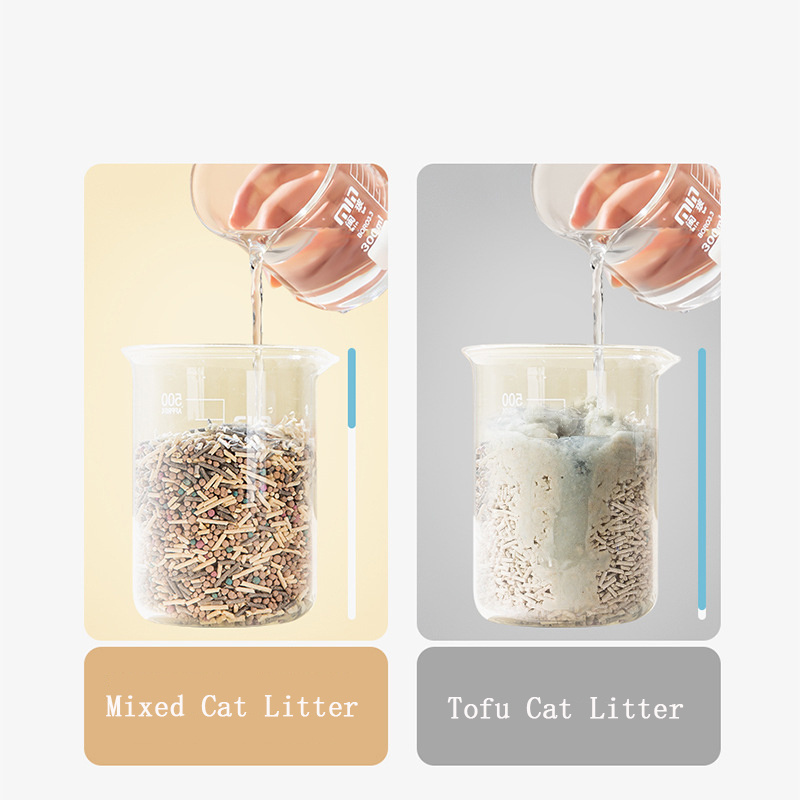 5 In 1 Mixed Cat Litter Deodorizing Factor Granules Bentonite Tofu Litter Carbon Mixed Tofu Cat Litter