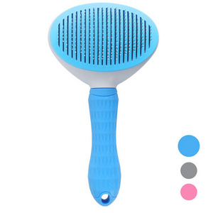 Cat Brush Remove Hair Pet Hair Removal Comb Non-slip Grooming Brush Stainless Steel Dog Combs Brushes Cat Accessories For Cats