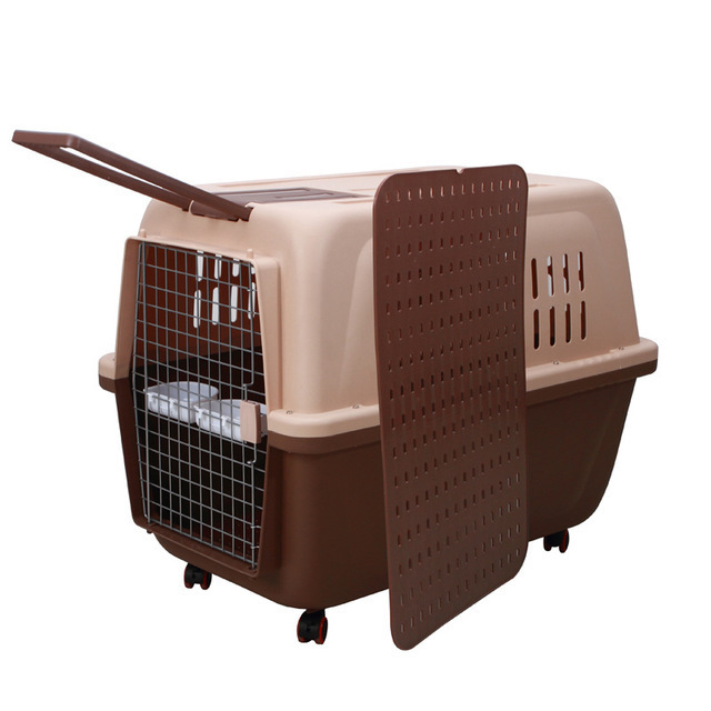 carrier box pet air transport travel breathable cage pet bag cat and dog air box carrier