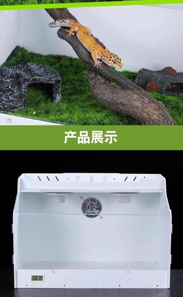 2018 pet animals  customized acrylic reptile feeding box, reptile cage