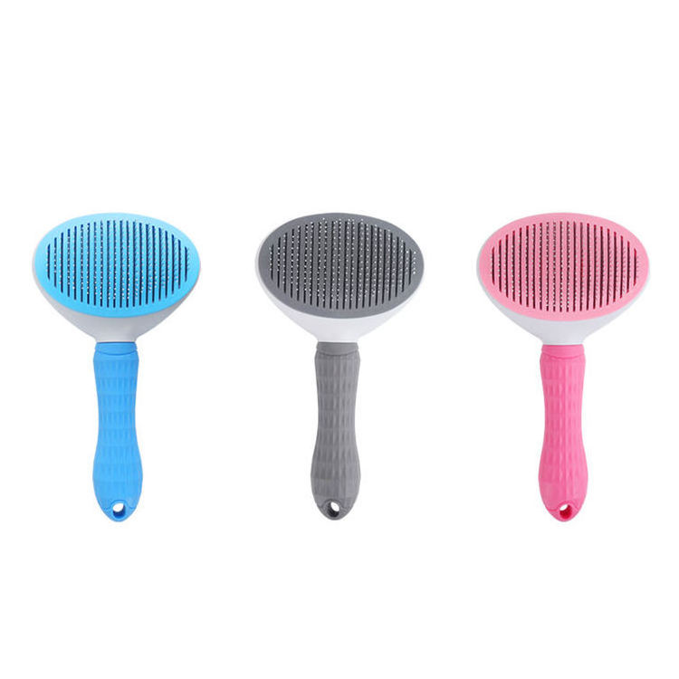 Cat Brush Remove Hair Pet Hair Removal Comb Non-slip Grooming Brush Stainless Steel Dog Combs Brushes Cat Accessories For Cats