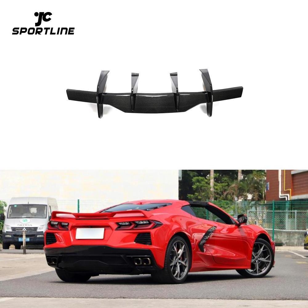 Carbon Fiber C8 Rear Diffuser for Chevrolet Corvette C8 2-Door Targa Top Coupe 2020-2021