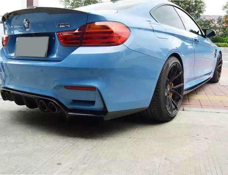 JC Sportline Carbon Fiber F82 F83 M4 Body Kit Side Skirt for BMW M3 M4 14-19