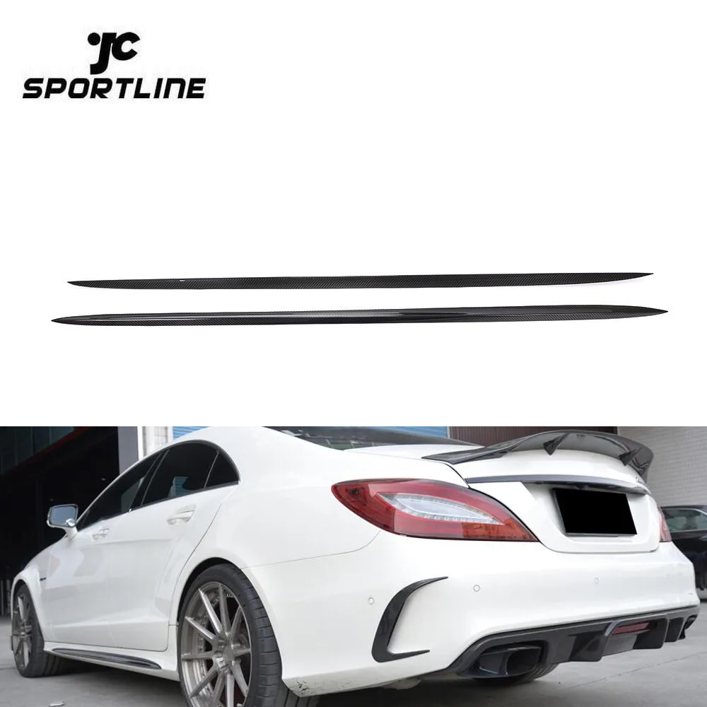 Carbon Fiber W218 Sport Side Door Molding Trim Kit for Mercedes Benz C218 Sport CLS63 AMG 4-Door 2014-2017