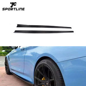 JC Sportline Carbon Fiber F82 F83 M4 Body Kit Side Skirt for BMW M3 M4 14-19